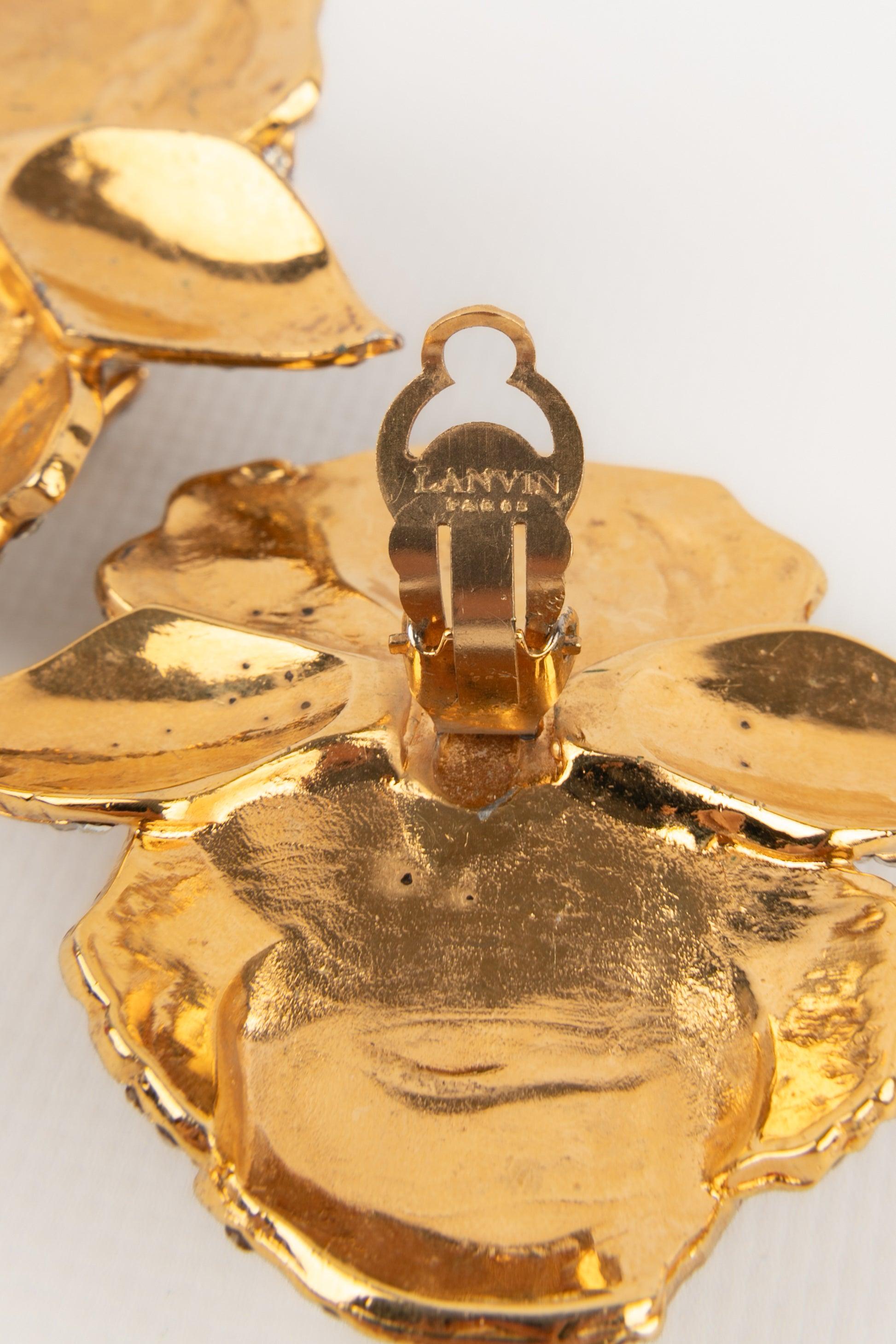 Lanvin Clip-on Earrings Haute Couture For Sale 2