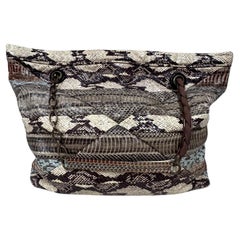 Lanvin Cold Water Snakeskin Shoulder Bag