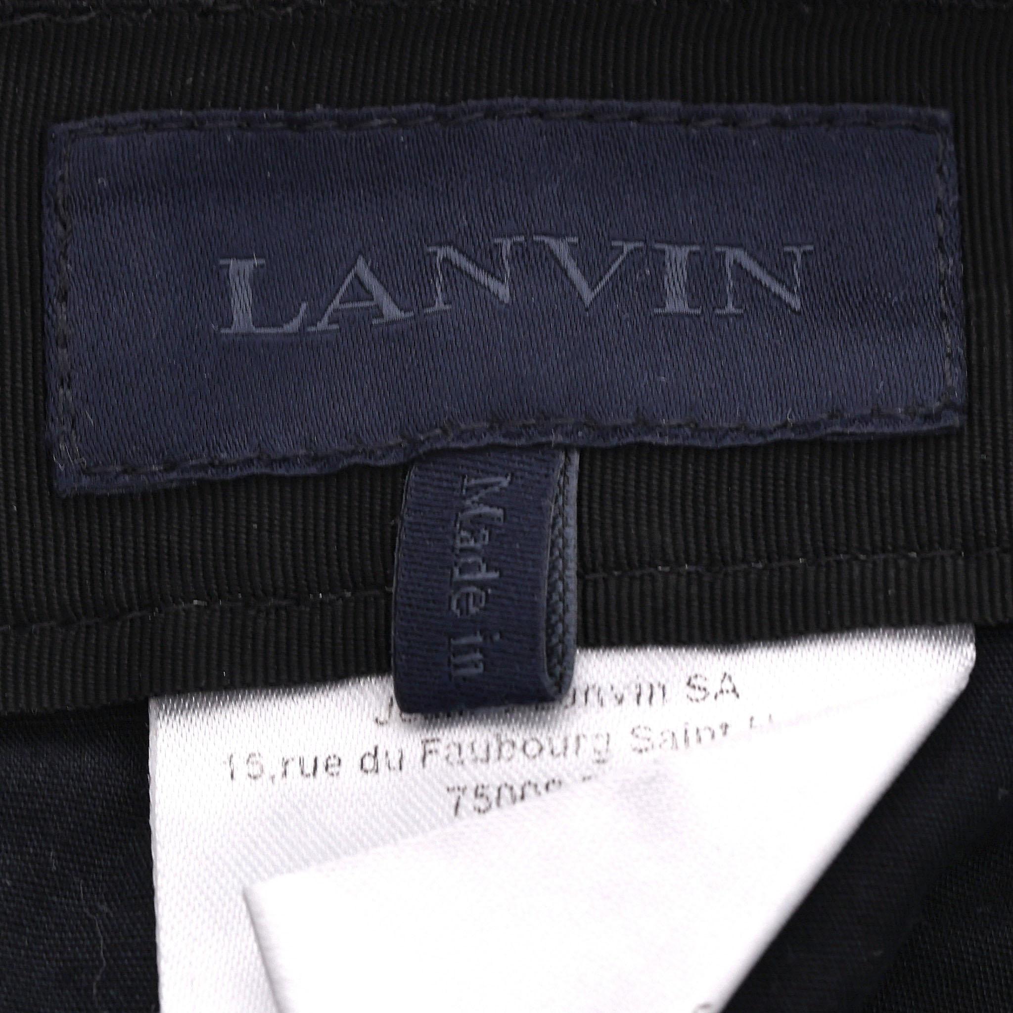 Lanvin - Pantalon en coton avec poignets zippés en vente 1