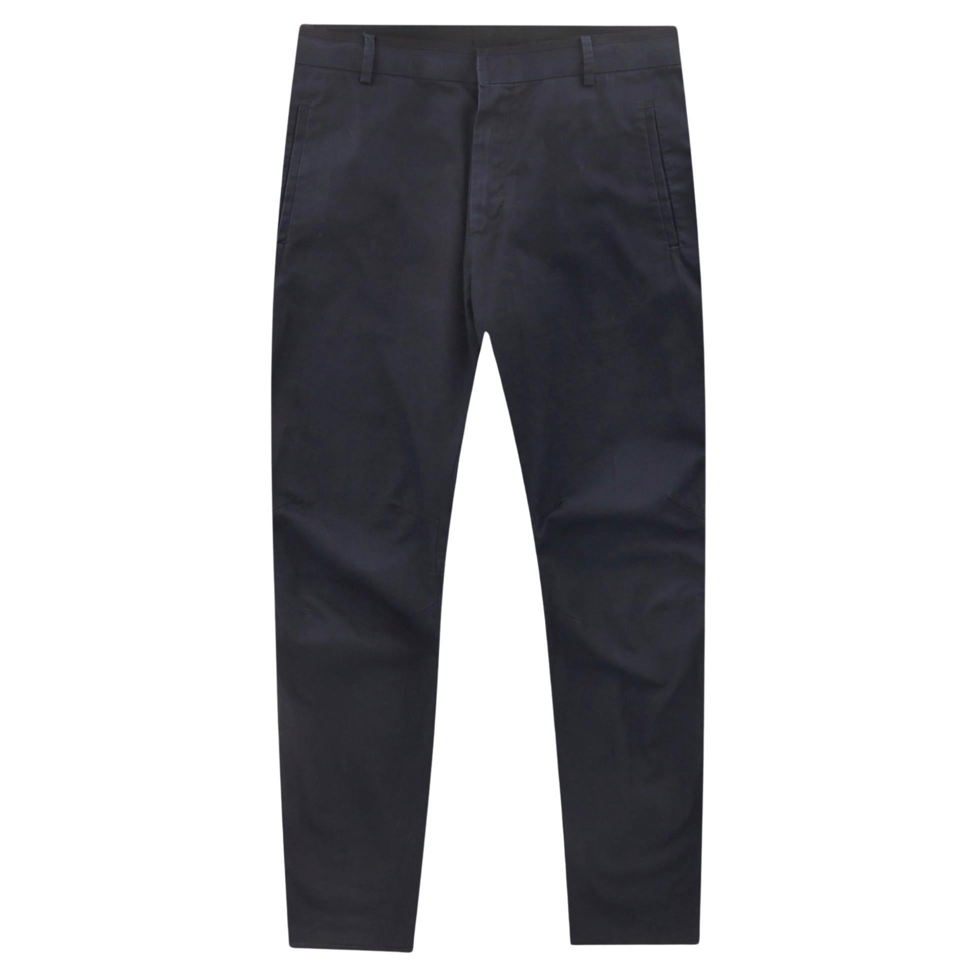 Lanvin Cotton Trousers With Zipped Cuffs