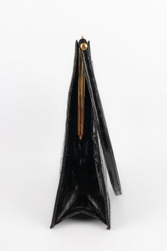 Lanvin Crocodile Black Exotic Leather Bag