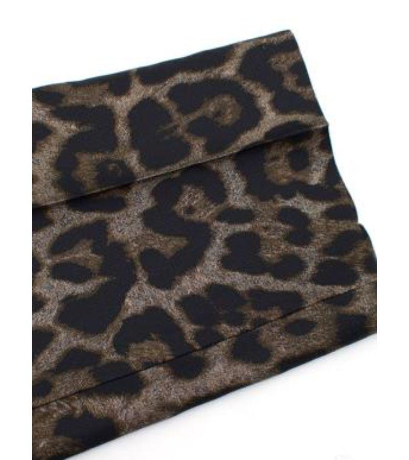 Women's Lanvin Cropped Leopard Print Trousers For Sale