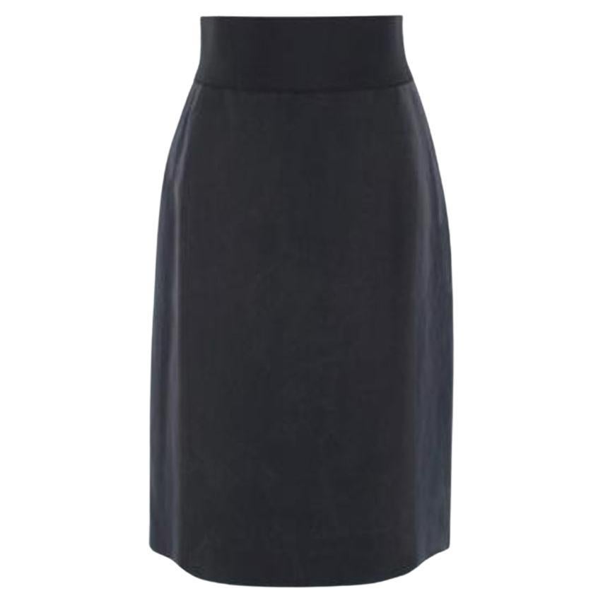 Lanvin Dark Grey Midi Skirt For Sale