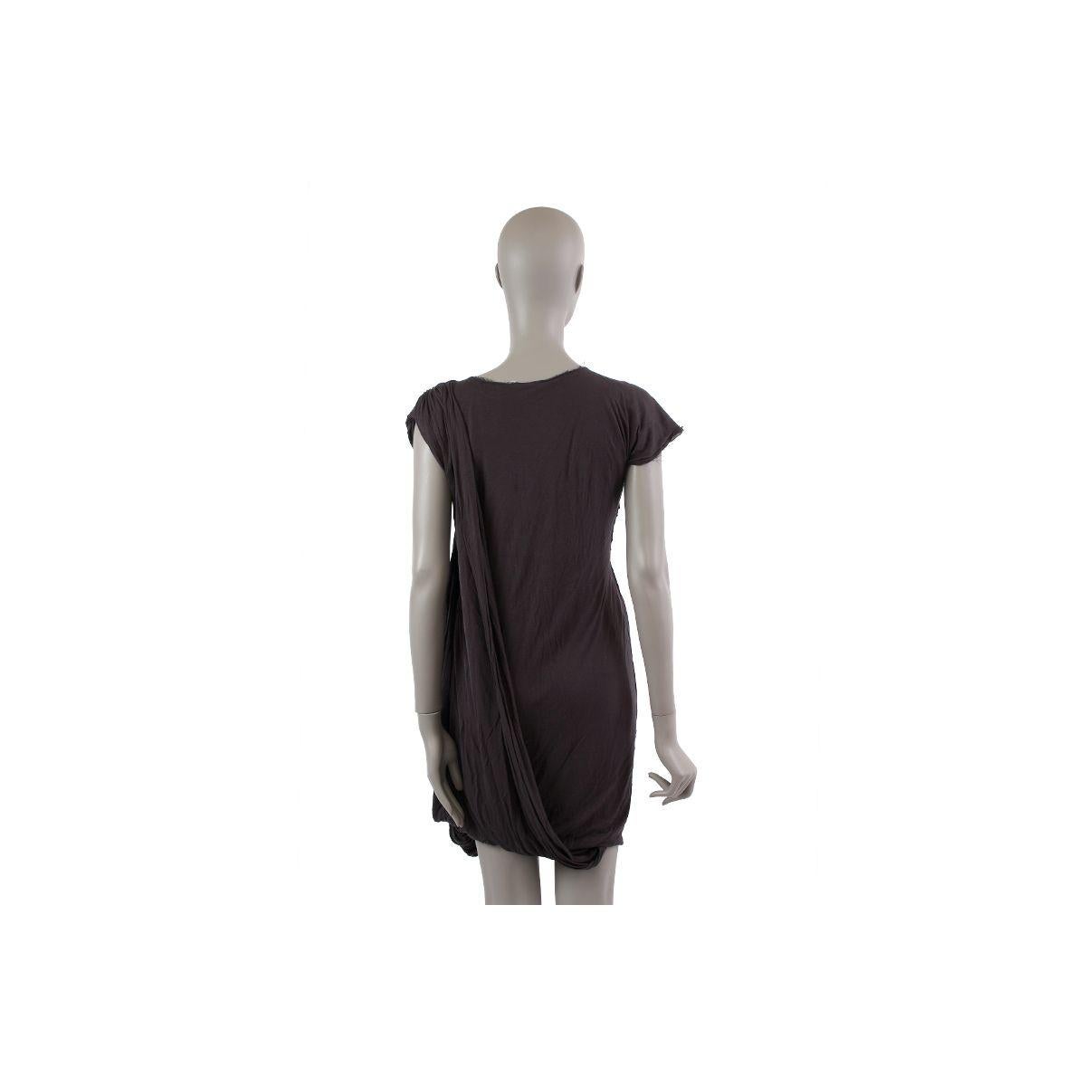 100% authentic Lanvin cap sleeve draped casual dress in dark grey viscose (100%). Has been worn and is in excellent condition.

Measurements
Tag Size	M
Size	M
Shoulder Width	42cm (16.4in)
Bust To	108cm (42.1in)
Waist To	100cm (39in)
Hips To	130cm