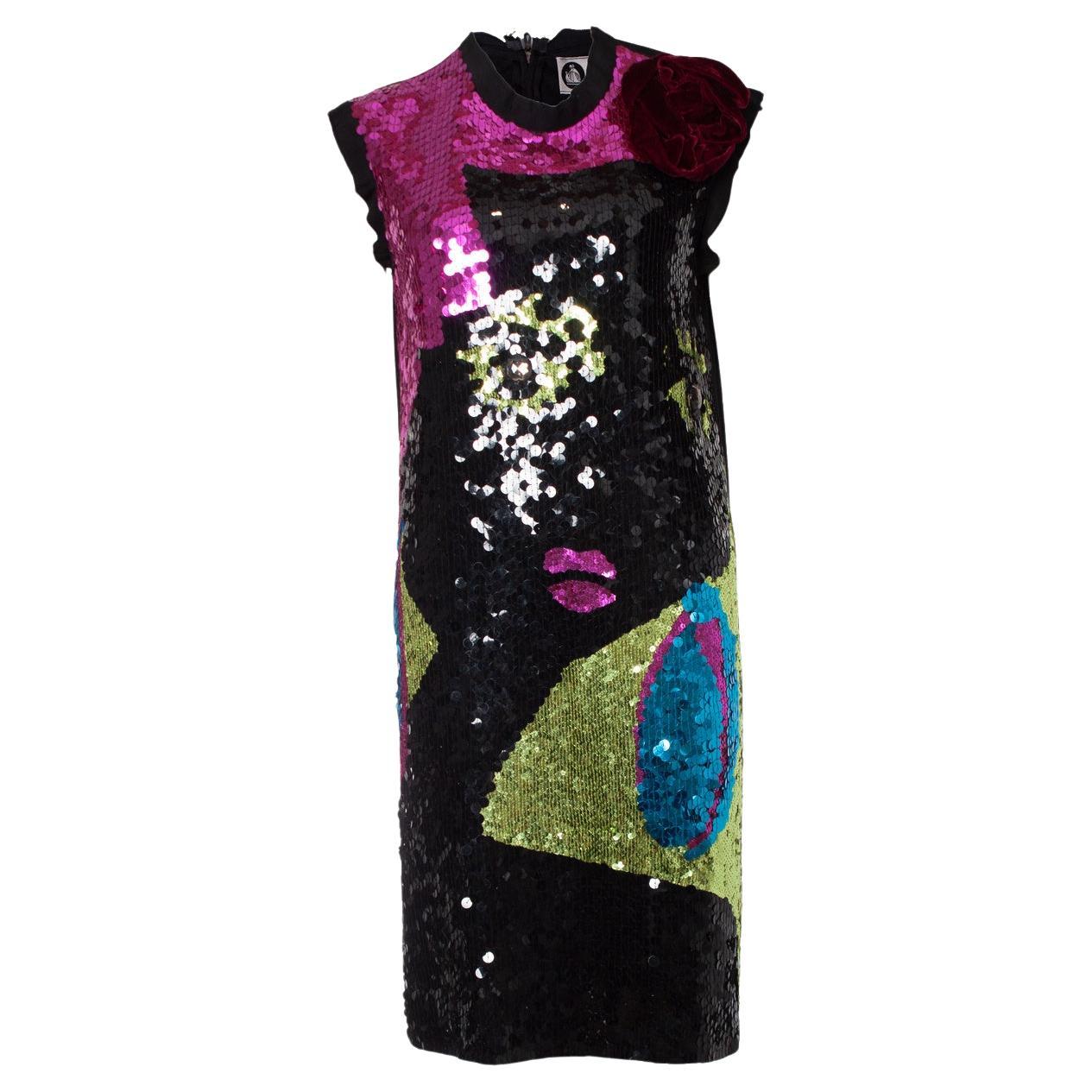 Lanvin, Dress with sequins and flower For Sale