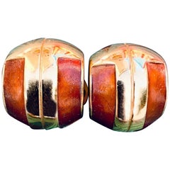 Boucles d'oreilles LANVIN Vintage 1970s Clip on