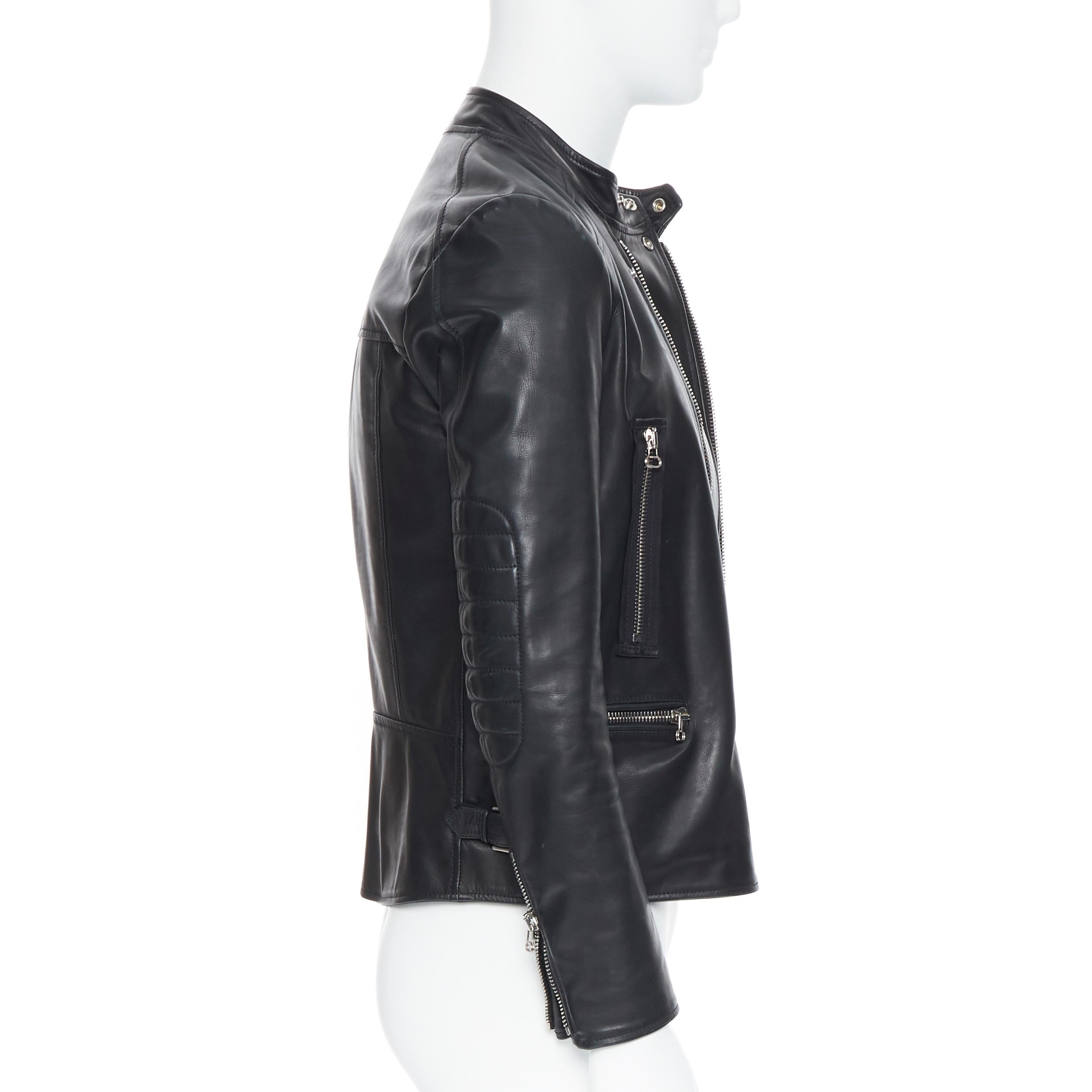 leather waistcoat with silver hardware