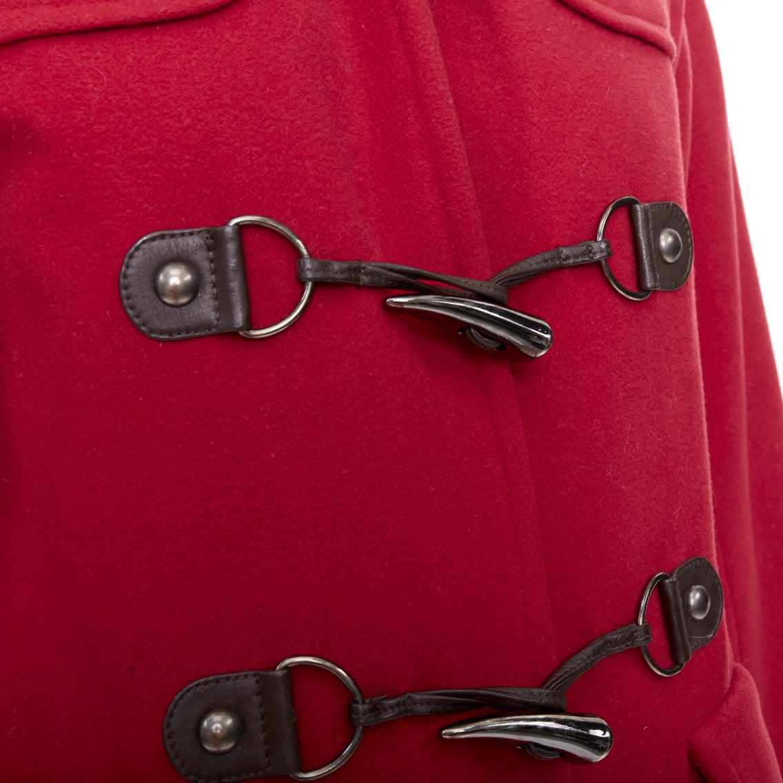 LANVIN EN BLEU cappotto in misto lana rosso nero marrone con alamari in pelle FR36 S
Riferimento: MECG/A00202
Marchio: Lanvin
Collection'S: En Bleu
Materiale: Lana, misto
Colore: rosso, marrone
Modello: Tinta unita
Chiusura: bottone
Fodera: Tessuto