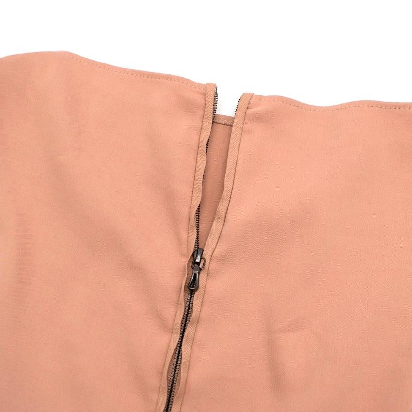 Orange Lanvin Ete Pink Fitted Midi Dress - Size US 6 For Sale