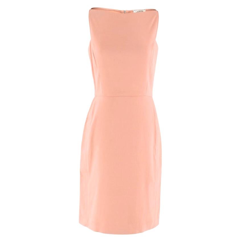 Lanvin Ete Pink Fitted Midi Dress - Size US 6 For Sale