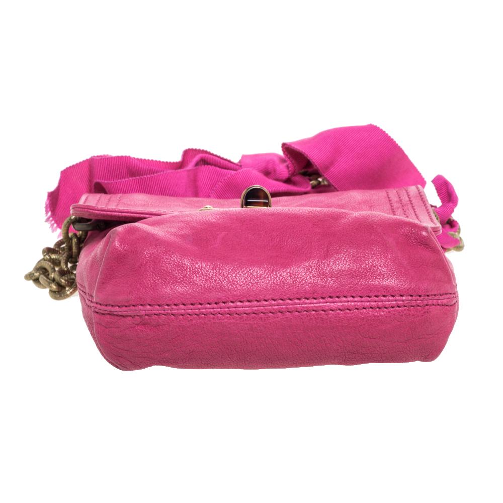 fuchsia pink crossbody bag