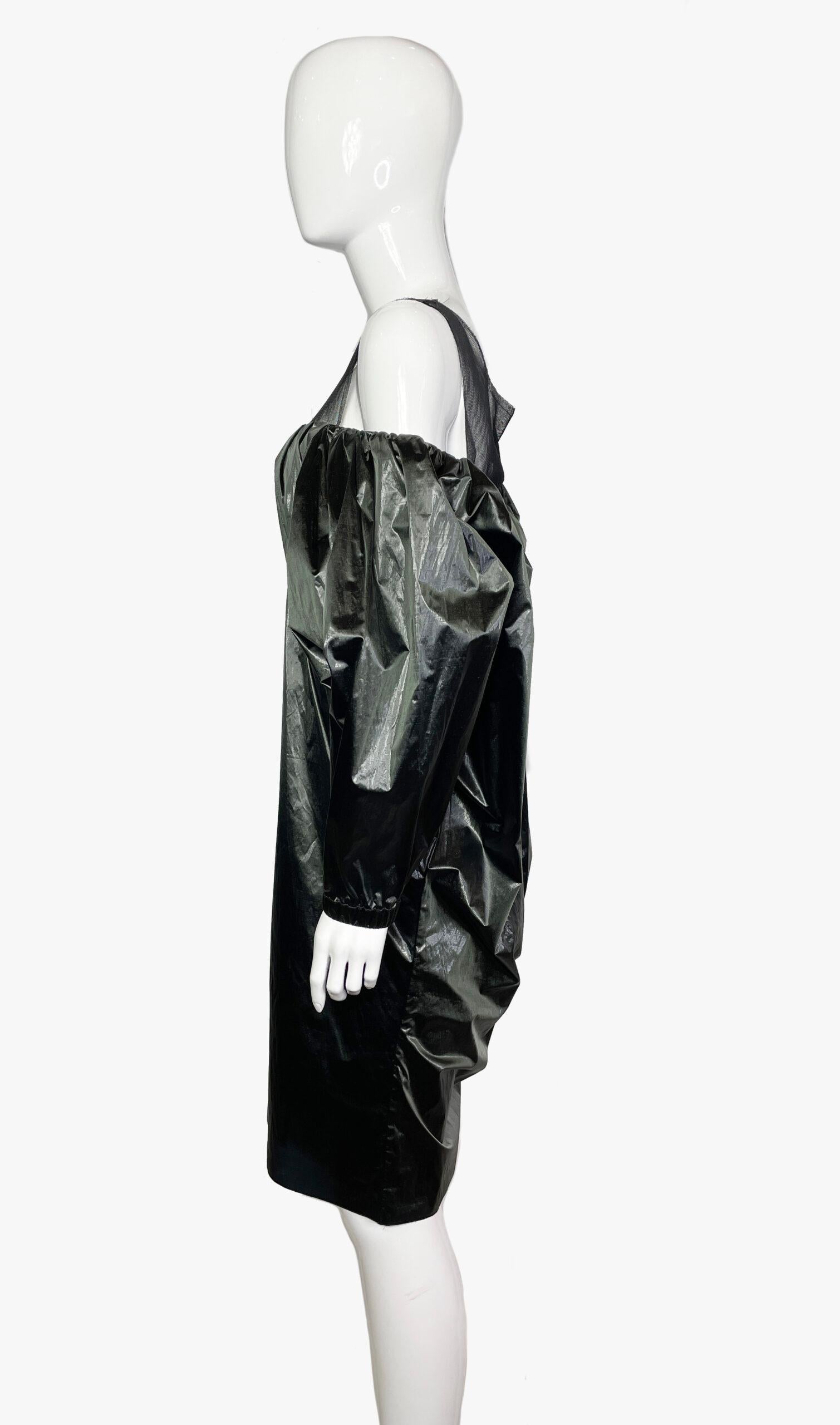 Black Lanvin Fururistic Evening Dress, 2008 For Sale