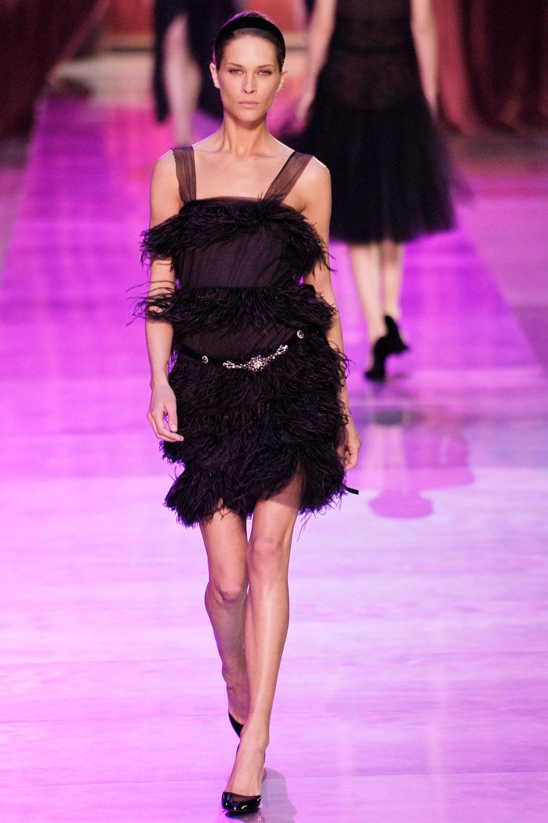 Abito Lanvin 'Gatsby' in seta nera, 2005 in vendita 6
