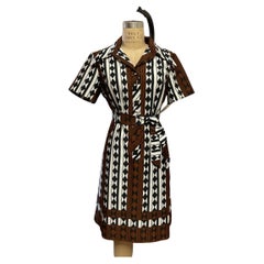 Vintage Lanvin Geometric Print Dress, Circa 1970s