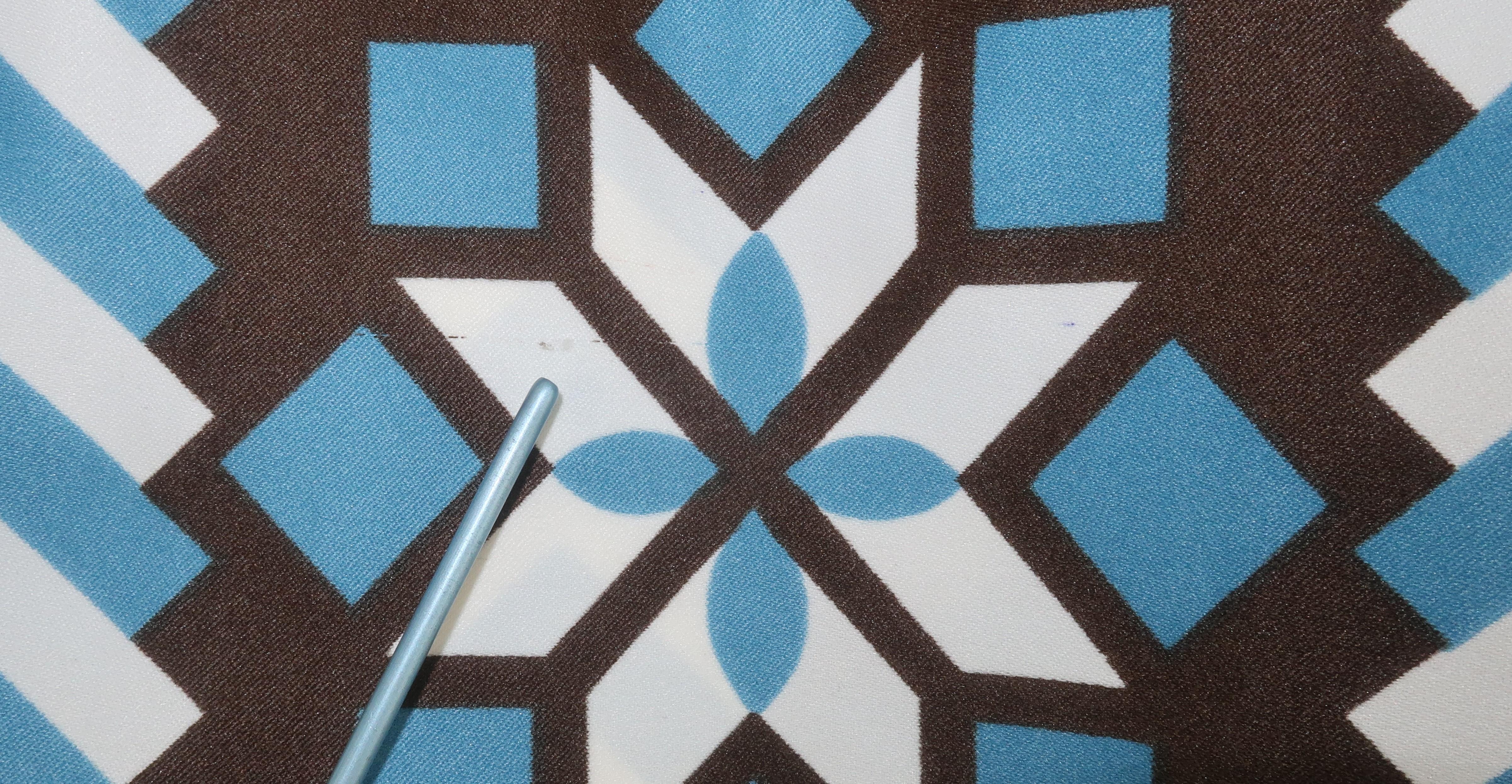 Lanvin Geometric Print Maxi Shirt Dress, 1970's 9