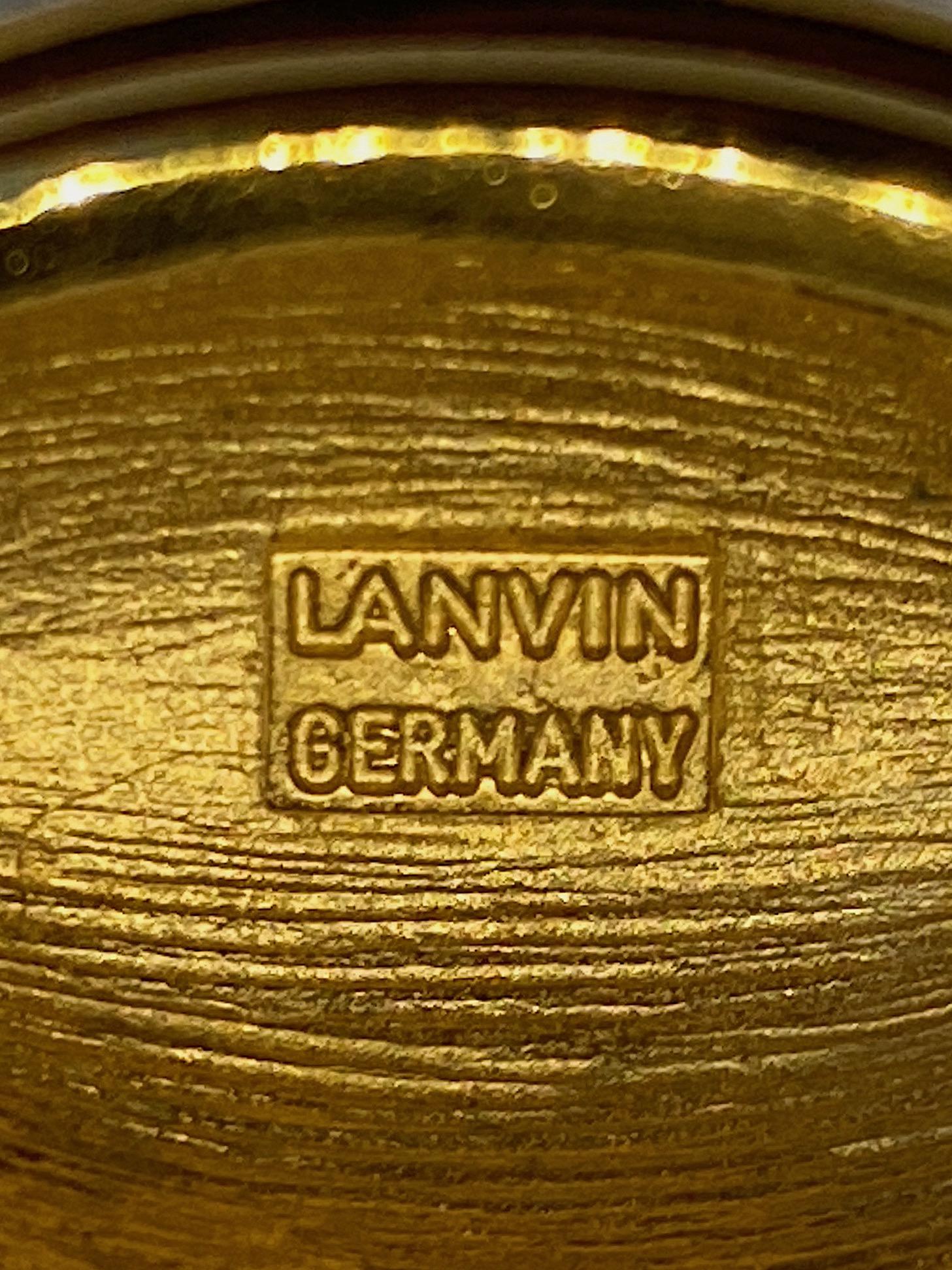 Lanvin Gold Dome Oval Link 1980s Bracelet by Henkel & Grosse' 9