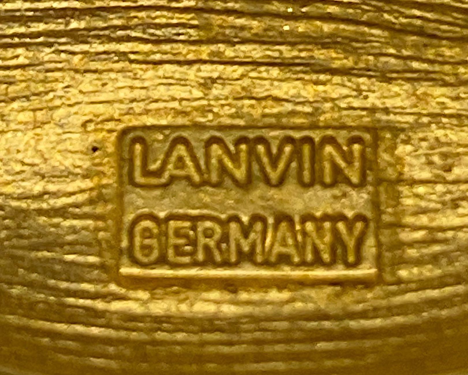 Lanvin Gold Dome Oval Link 1980s Bracelet by Henkel & Grosse' 11