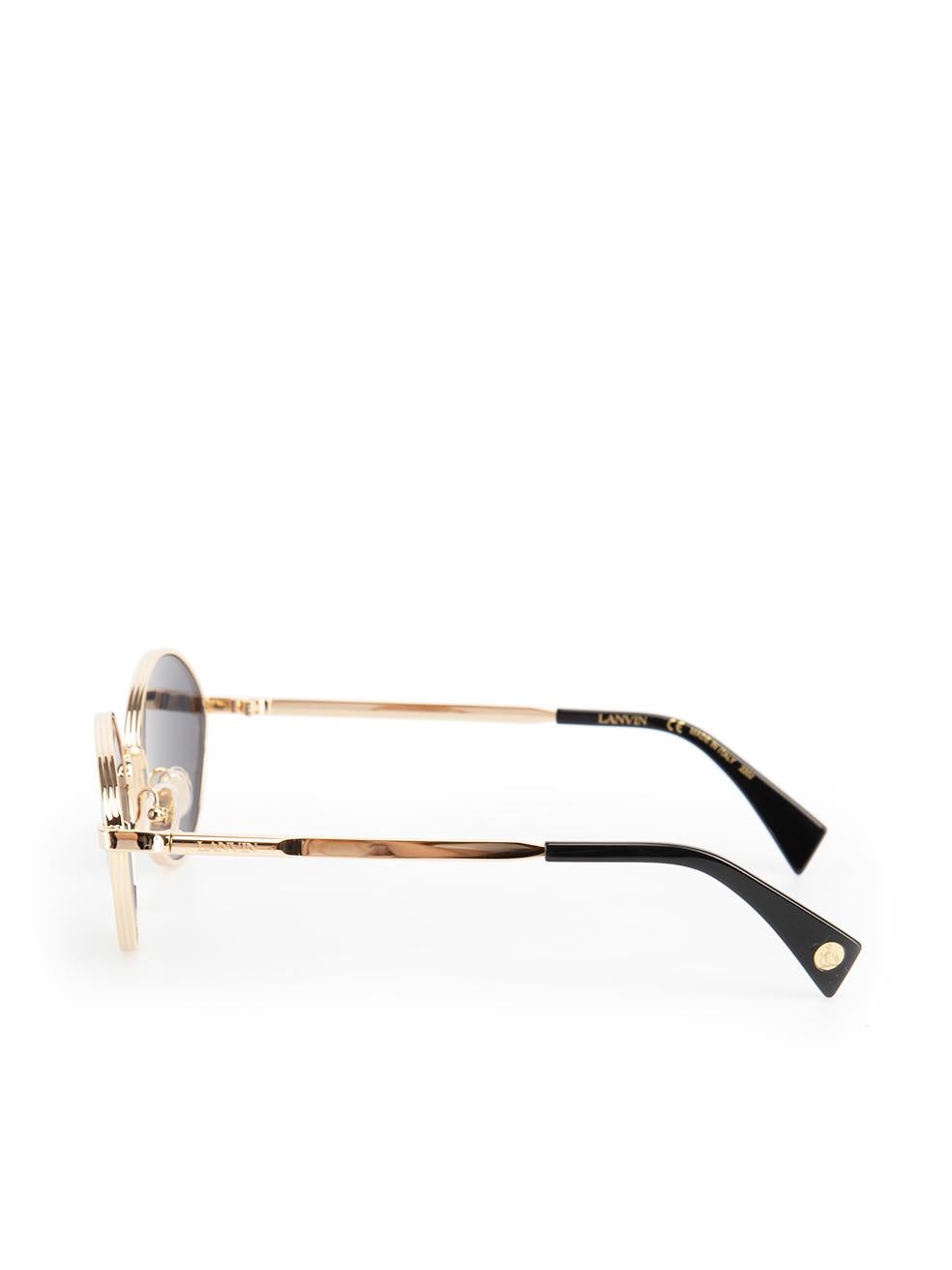 De las mujeres Lanvin Gafas de sol ovaladas tintadas en oro y gris