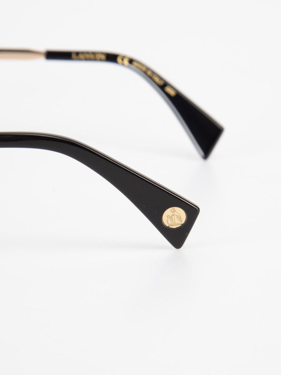Lanvin Gafas de sol ovaladas tintadas en oro y gris 1