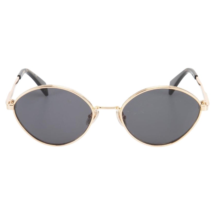 Lanvin Gafas de sol ovaladas tintadas en oro y gris