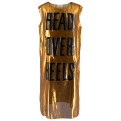 Lanvin Gold Head Over Heels - Robe droite sans manches - Taille L