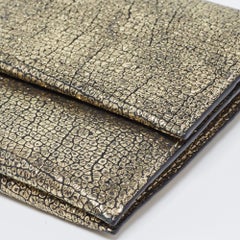 Lanvin Gold Leather Flap Chain Clutch