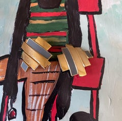 Lanvin Gold Metal and Grey Enamel Earrings, Circa 1970s