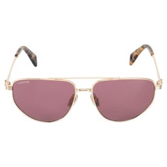 Lanvin Gold & Lila getönte Aviator-Sonnenbrille