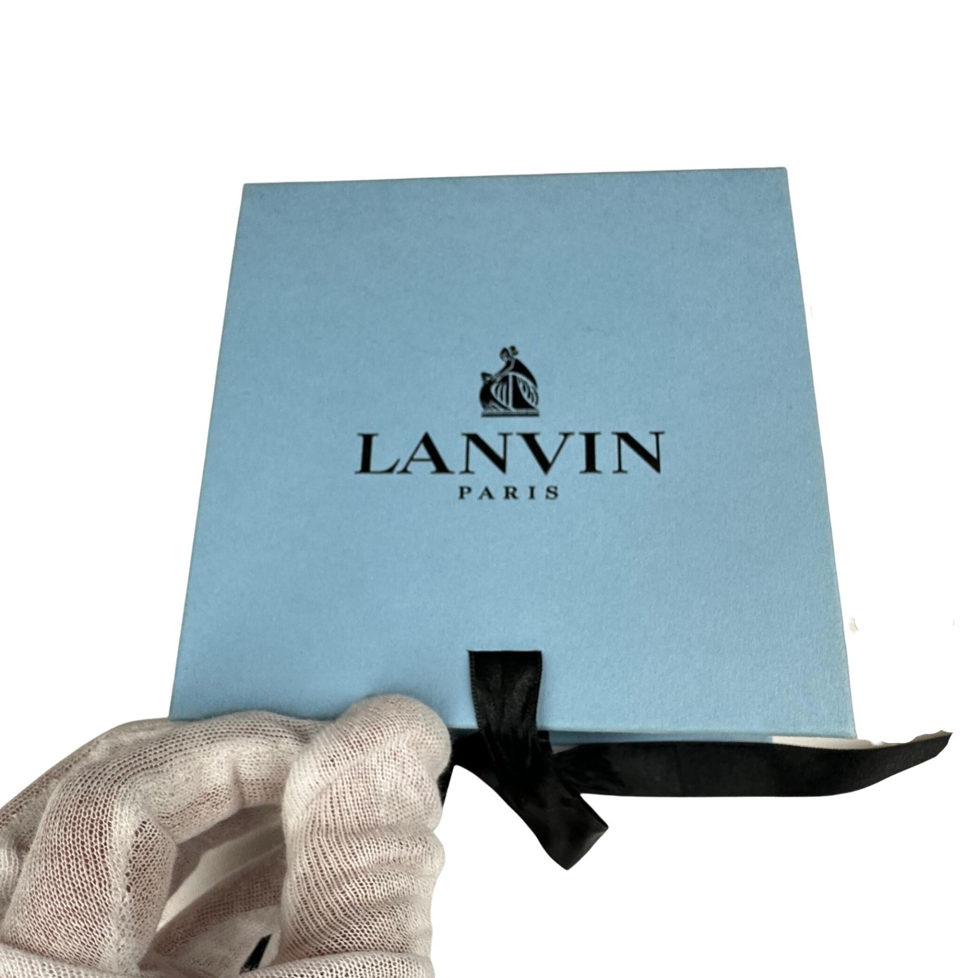 Lanvin Gold Tassel Metal Chain Earrings In Excellent Condition For Sale In Montreal, Quebec