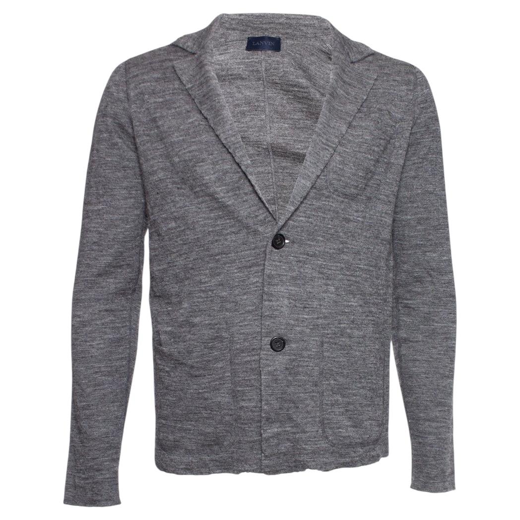 Lanvin, Gray Alpaca cardigan
