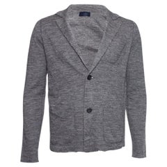 Lanvin, Graue Strickjacke aus Alpaka