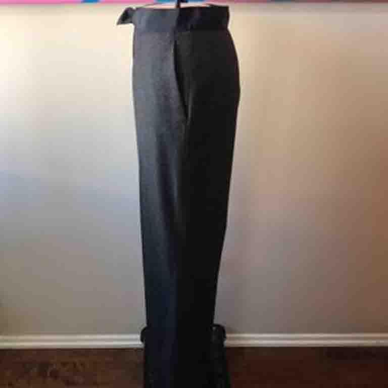 Lanvin Gray Wool Cashmere Pants For Sale 2