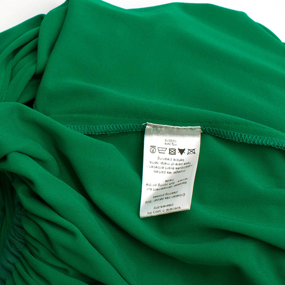 Lanvin Green Draped Chain Detail Jumpsuit SIZE 40 5