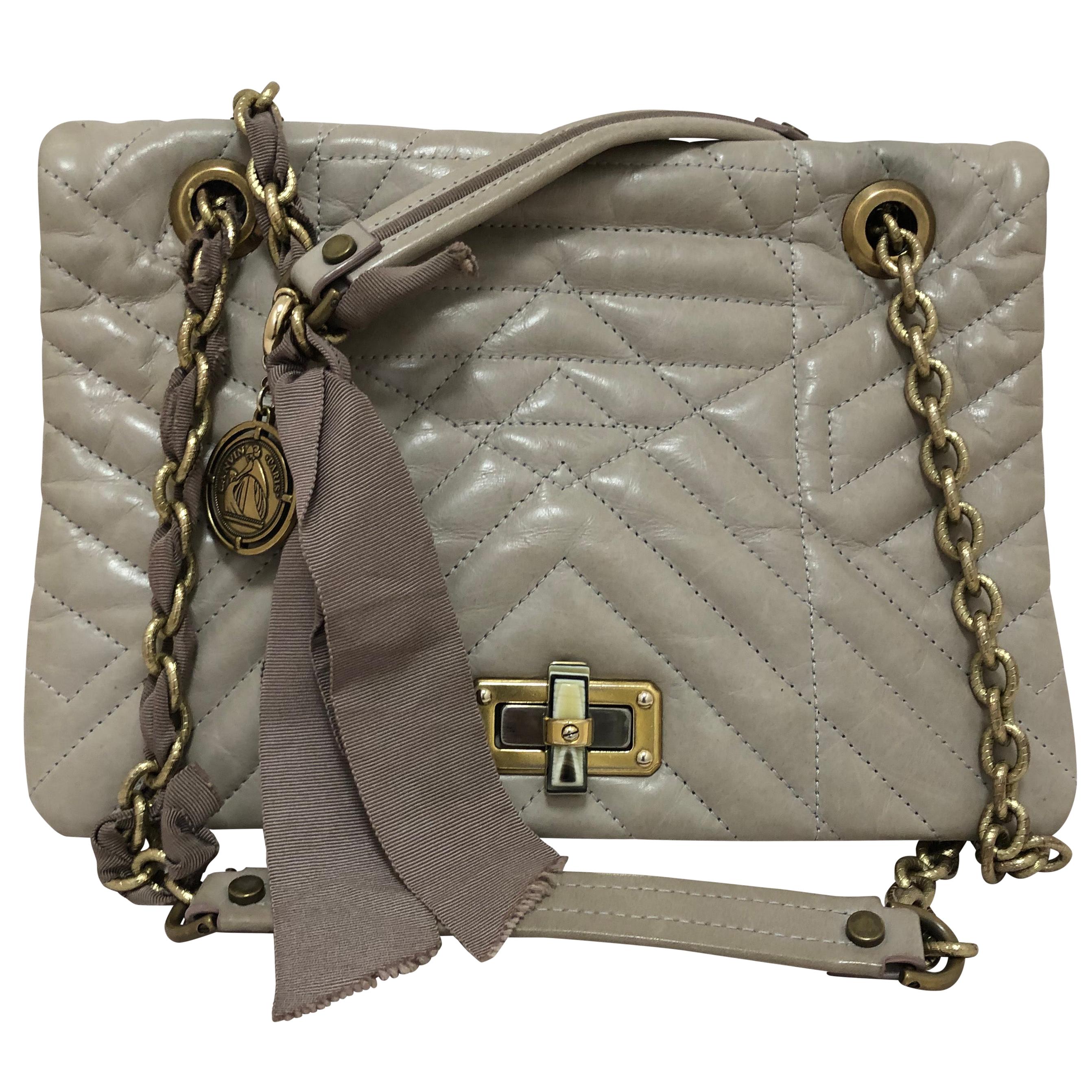 Lanvin Grey Chevron Quilted Happy Bag at 1stDibs | lanvin purse, lanvin  happy bag, lanvin handbag