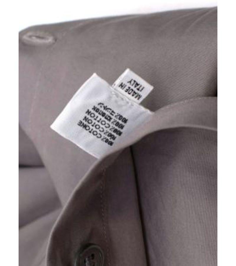 Lanvin Grey Cotton Shirt For Sale 4