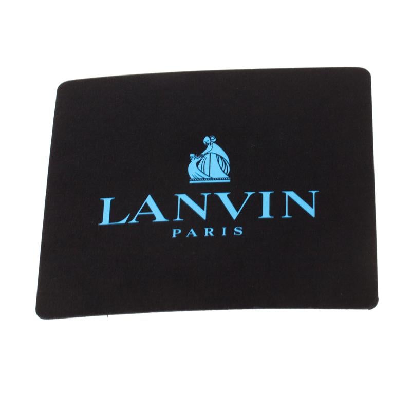 Lanvin Grey Leather Sugar Beads Shoulder Bag 1