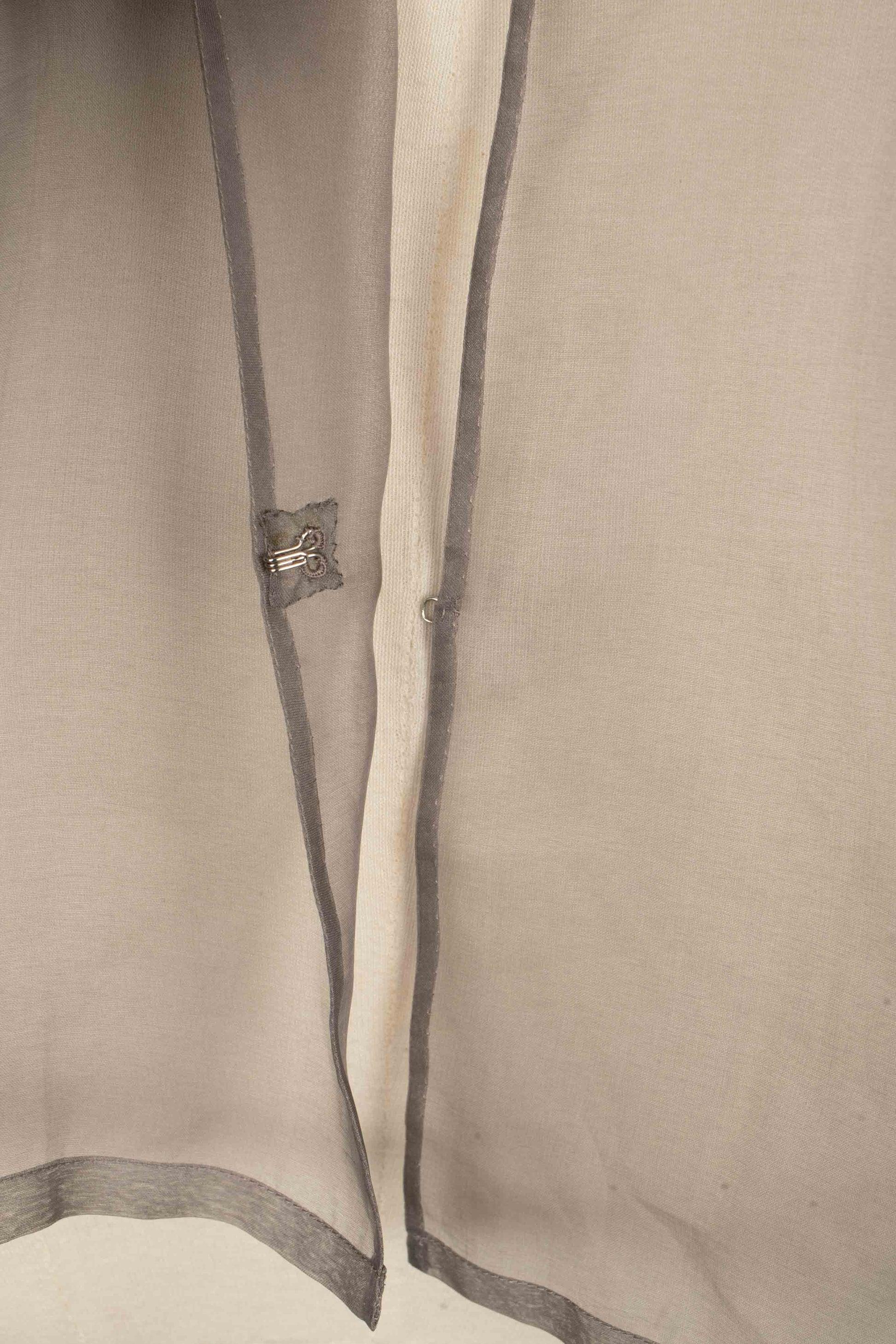 Lanvin Grey Set of Pants and an Organza Blouse For Sale 5
