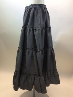 Lanvin Grey Tiered Skirt