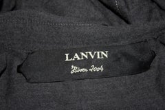 Lanvin Grey Wool Shirt Dress with Embellishment