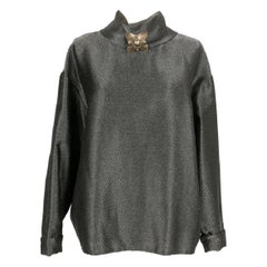 Lanvin Grey Wool Top, Fall 1989