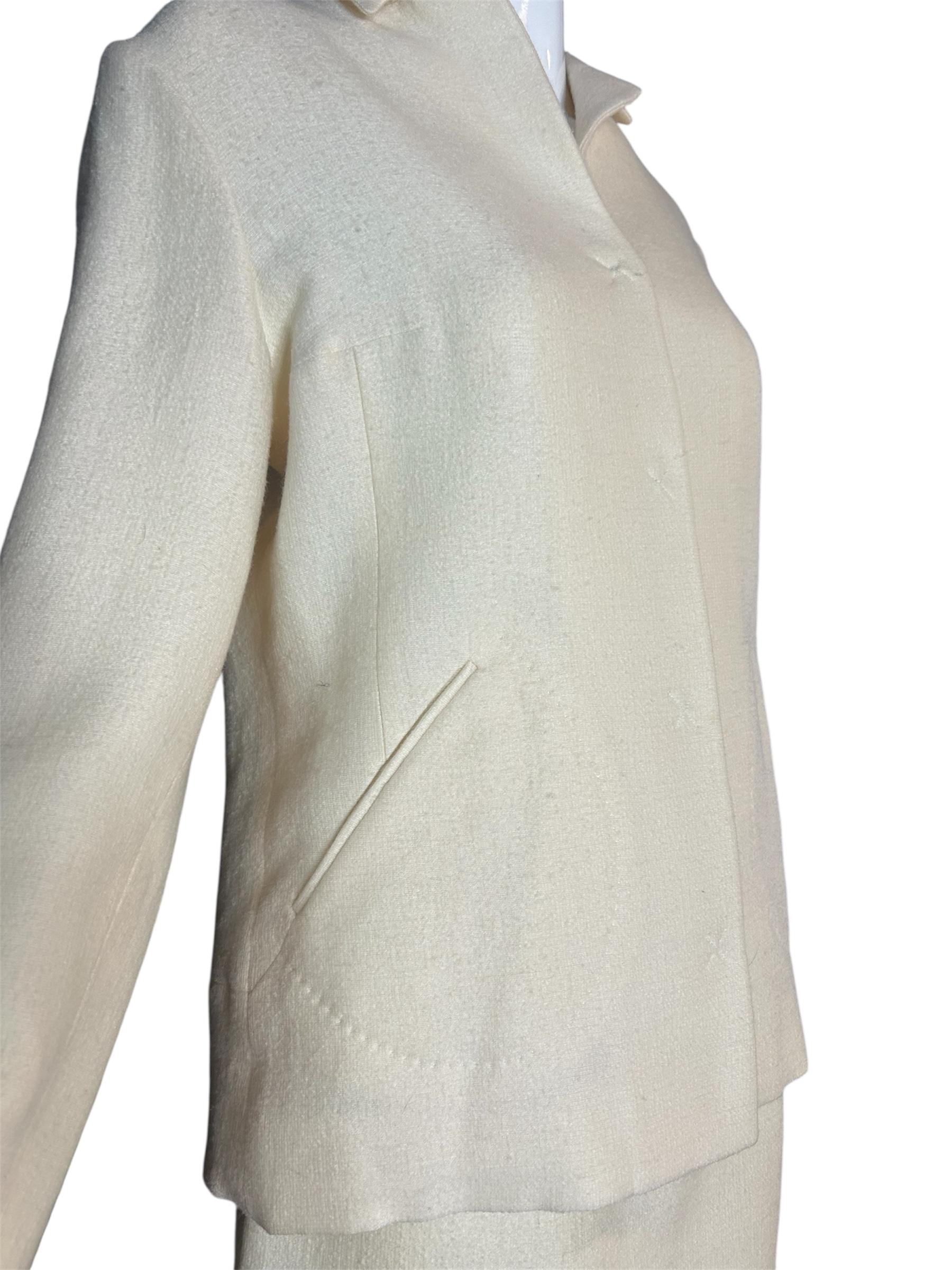 Combinaison jupe en laine Lanvin Haute Couture, c. 1960 Pour femmes en vente