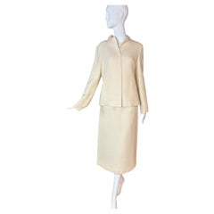 Traje Falda Lanvin Alta Costura Lana, c. 1960