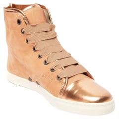 Lanvin High Top Wildleder Turnschuhe Größe UK 3