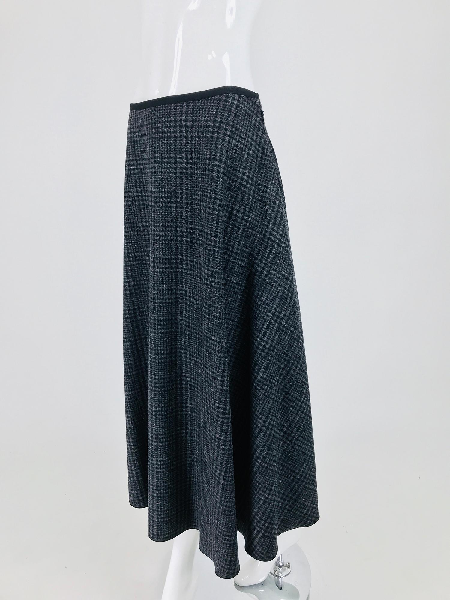 bias cut wool skirt