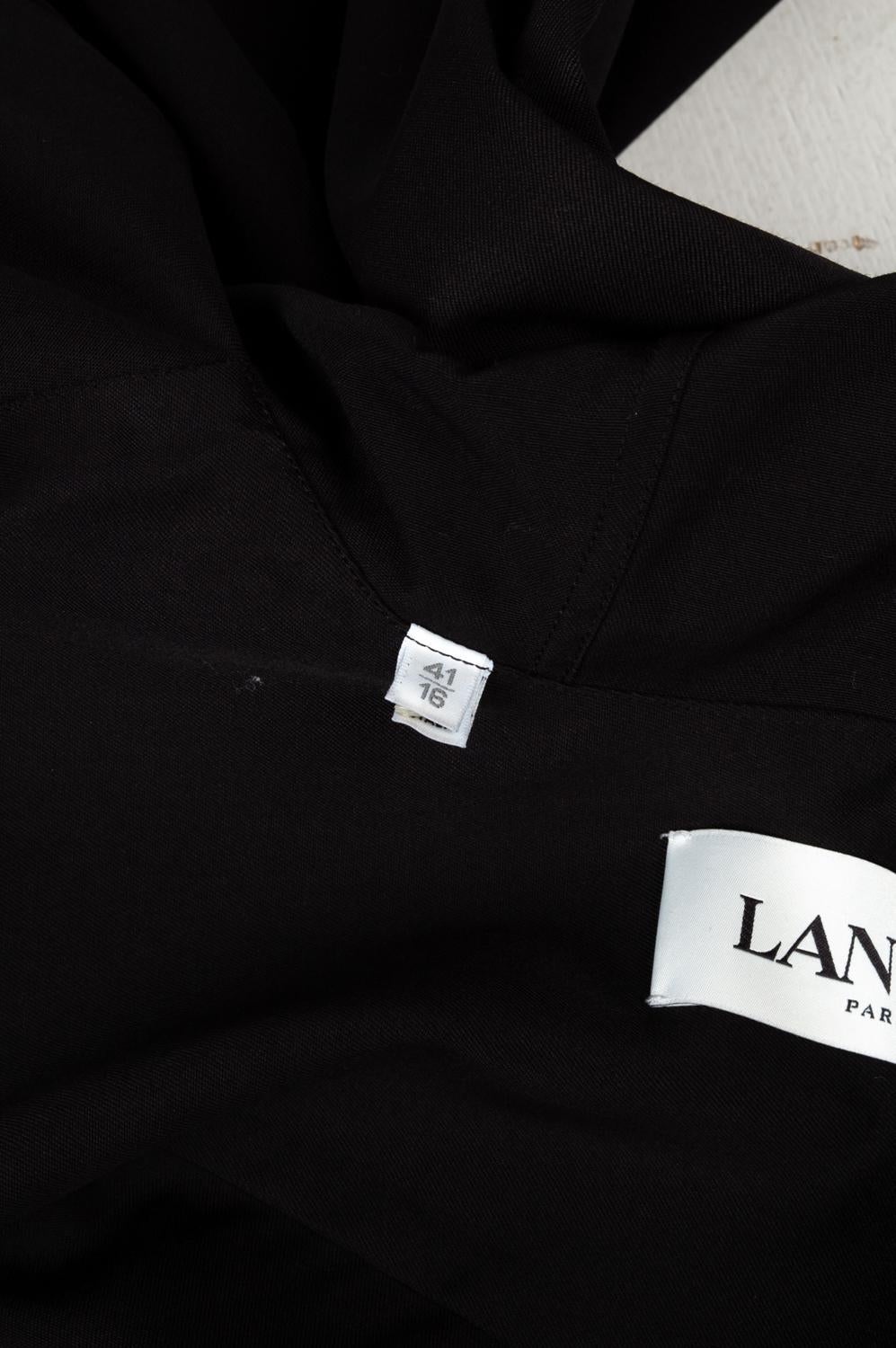 Men's Lanvin Hooded Shirt Men Light Jacket Size 41/16 (Large), S551-1 For Sale