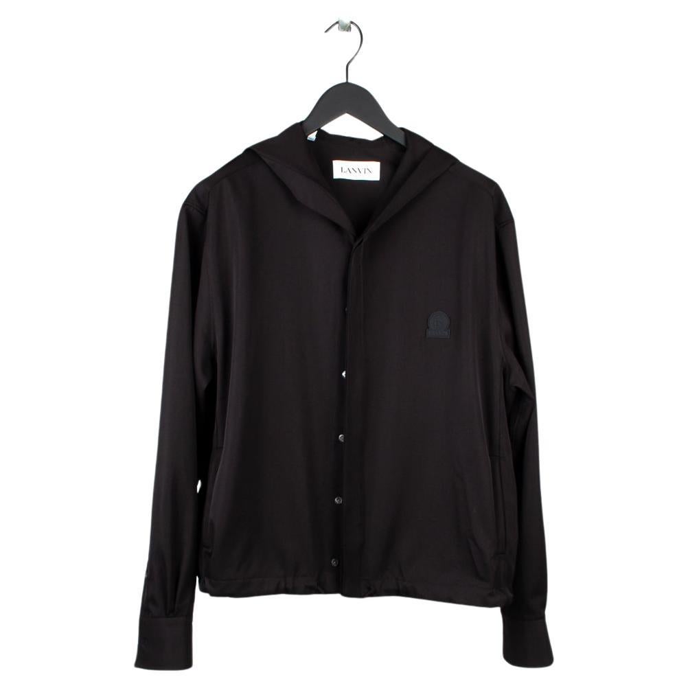 Lanvin Hooded Shirt Men Light Jacket Size 41/16 (Large), S551-1 For Sale