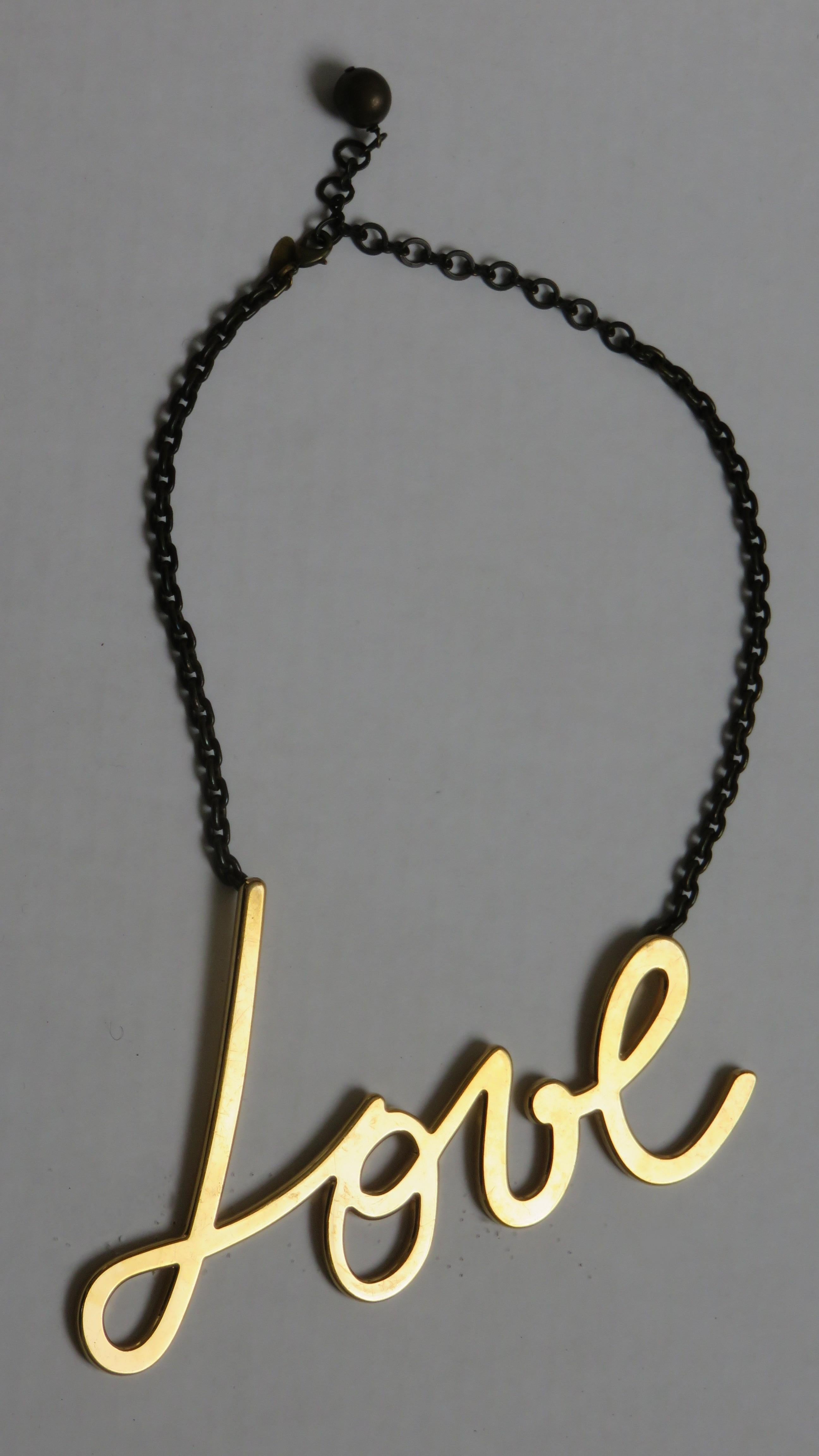 Collana Lanvin Iconic LOVE con scatola in vendita 6