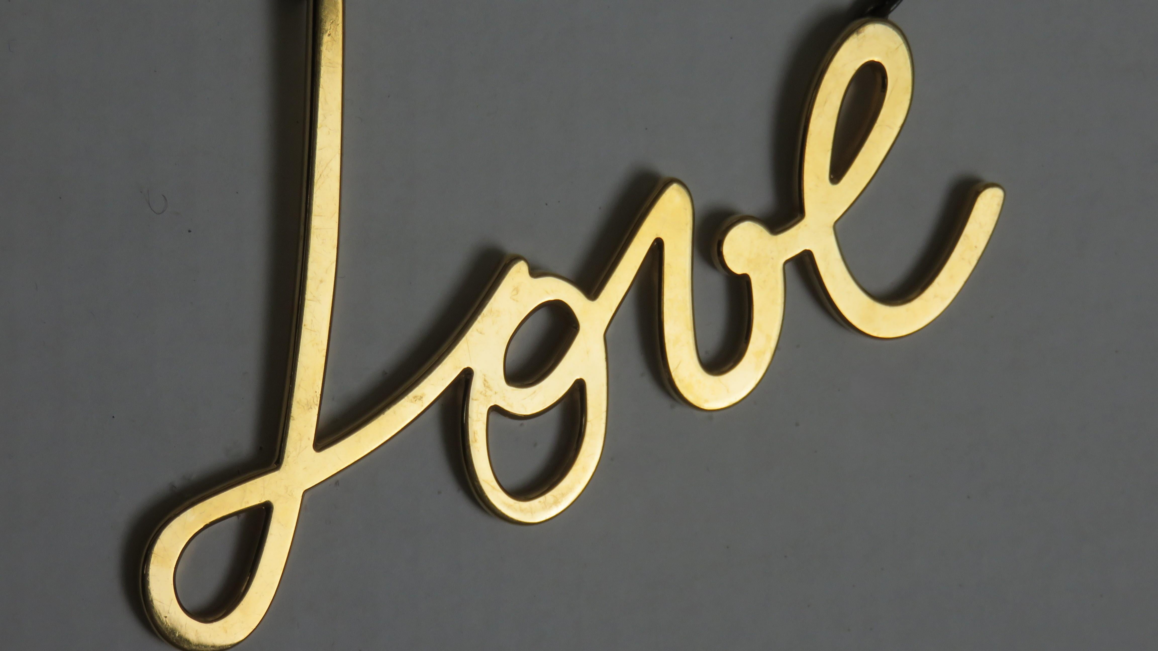 Collana Lanvin Iconic LOVE con scatola in vendita 2