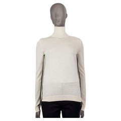 LANVIN ivory wool & silk Turtleneck Sweater XS