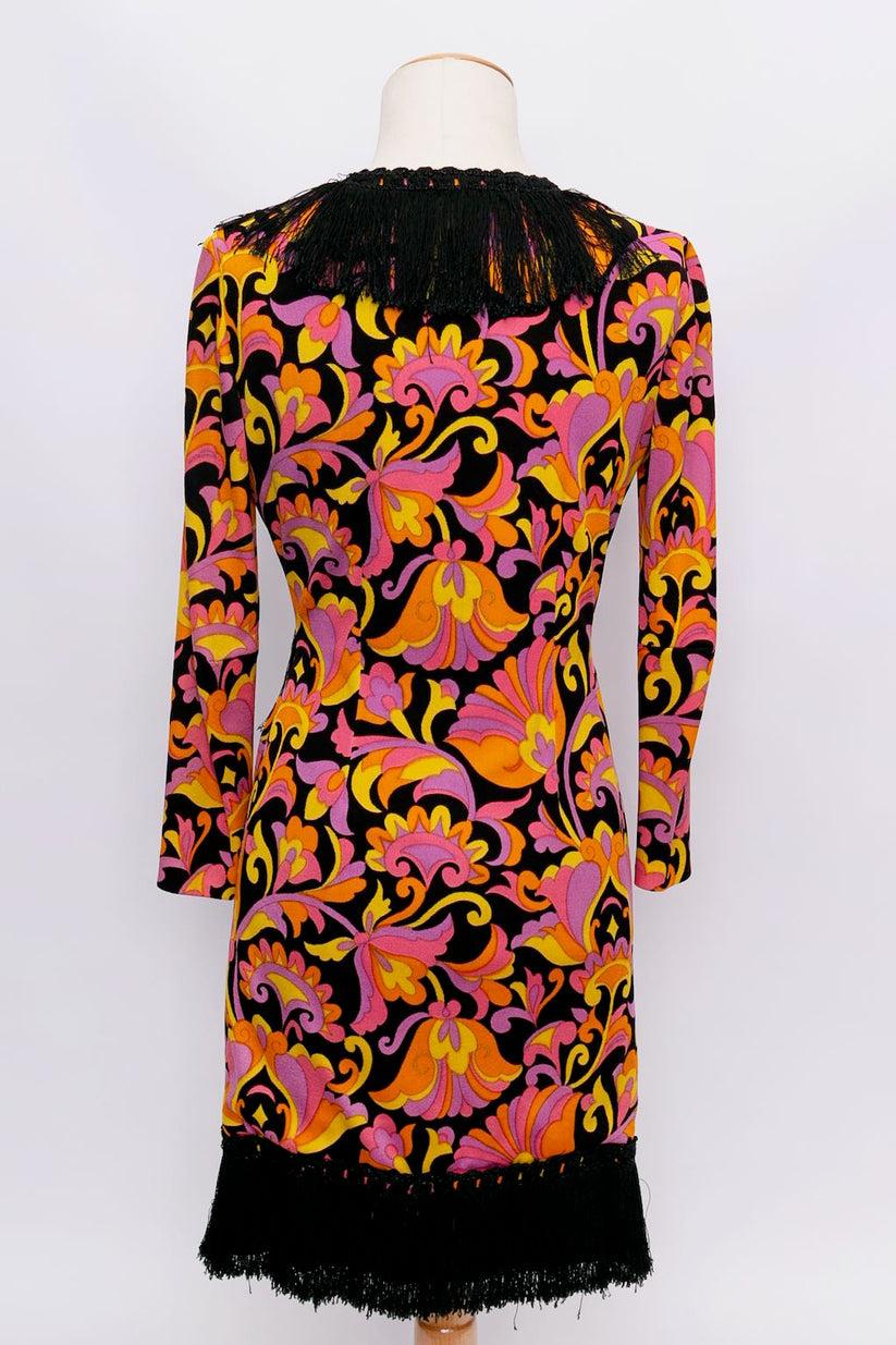 Black Lanvin Jersey Wrap Dress, Size 36FR For Sale